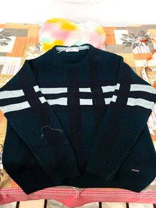 navy blue warm sweater