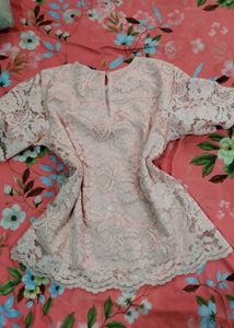 Chic Pink Lace Top