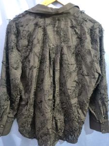 H&amp;M Unique Black Button-Down Shirt