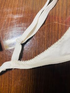 White Lace Detail Bra