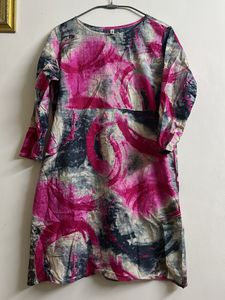 Vibrant Abstract Print Kurta