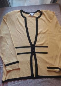 Yellow &amp; Black cardigan