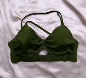 Olive Green Bra