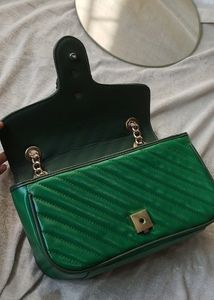 GREEN TORCHON GG MARMONT Bag