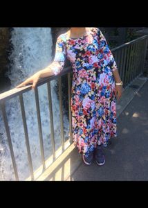 Floral Print Maxi Dress
