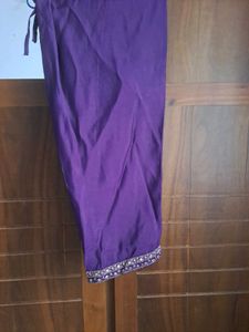Purple Kurtha Set