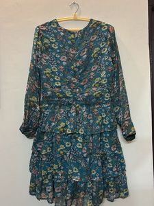 Floral Ruffle Mini Dress