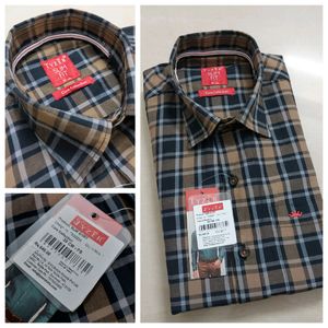 Shirt (New) Tyzer Black &amp; Brown Checkers Full Slee