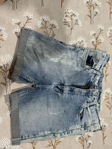 Blue Denim Shorts