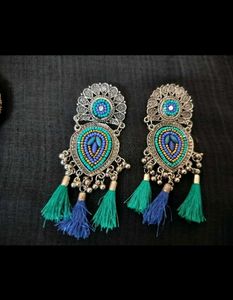 unused Bohemian Tassel Drop Earrings