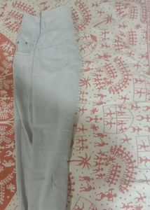 Grey Jeans With 4 Buttons High Waist