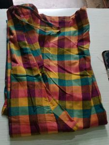 Colorful Plaid Sleeveless Dress