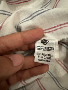 Cobb Men's Striped Button-Up Shirt
