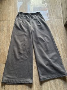 Comfortable Grey Wide-Leg Pants