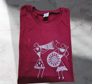White Warli Art Graphic