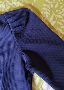Velour Azure Cropped Blazer