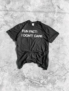 SINGLE STITCH "I DON'T CARE" TEE