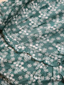 Green Floral Midi Dress
