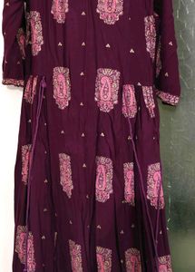 W Festival Elegant Purple Printed Kurta
