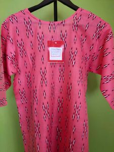 Pour Orisa Ikkat Cotton Kurti, New With Tag