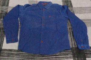 Blue Long Sleeve Casual Shirt