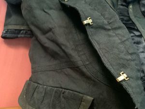 Elegant Navy Blue Bow Jacket