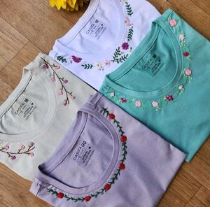 Hand Embroidered Tshirt