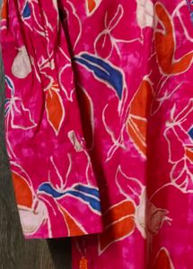 Vibrant Floral Print Kurta Set