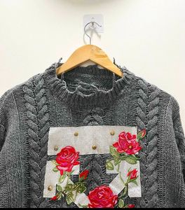 Item-KBC012/Preloved/Pure Wool/Intricately Laced