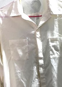 Classic Cream Long Sleeve Shirt