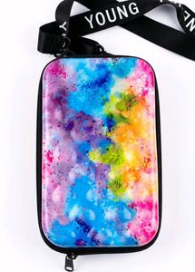 Galaxy Print Clutch Bag