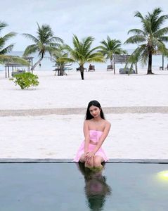 Chic Pink Ruffle Tube Top &amp; Skirt Set