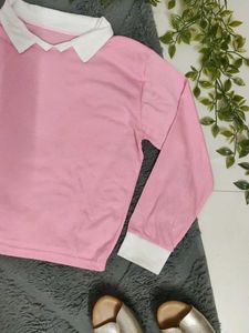 Pink Long Sleeve Top
