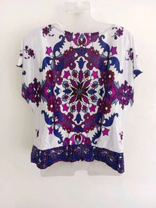 Vibrant Mandala Print Tunic Top
