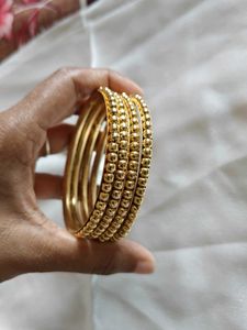 Set of Golden Bangles
