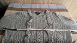 Grey Cable Knit Top