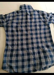 Stylish Blue Plaid Button-Up Shirt