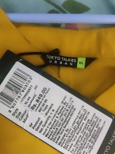 XL Mustard Yellow Crop Top
