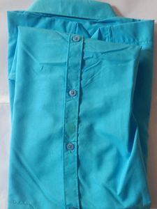 JAINISH full Sleeve Blue Shirt