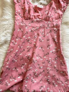 Pink Floral Dress