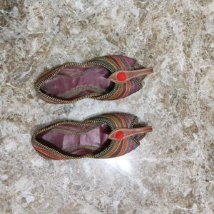 Colorful Striped Flats