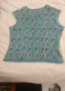 Embellished Teal Ethnic Blouse