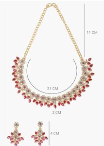 Rose Gold Floral Jewelry Set