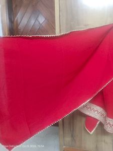 Vibrant Red Lehenga Skirt