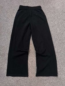 Black Wide-Leg Sweatpants