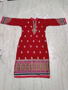 Pakistani Red Wine Colour Kurta