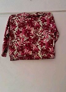 Floral Print Crewneck Sweatshirt