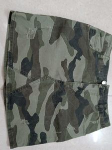 Camo Mini Skirt