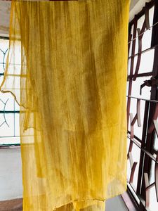 GOLDEN DUPATTA (SYNTHETIC) FOR WOMEN