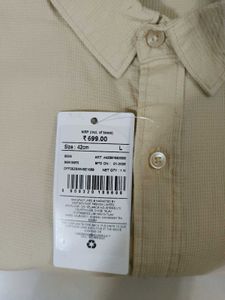 New Shein Brand Mens Full Sleeves Cotton Shirt